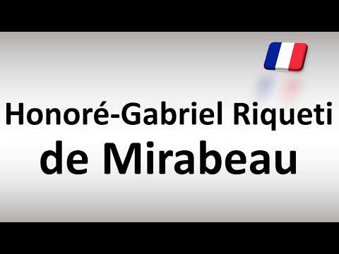How to Pronounce Honoré-Gabriel Riqueti de Mirabeau (French)
