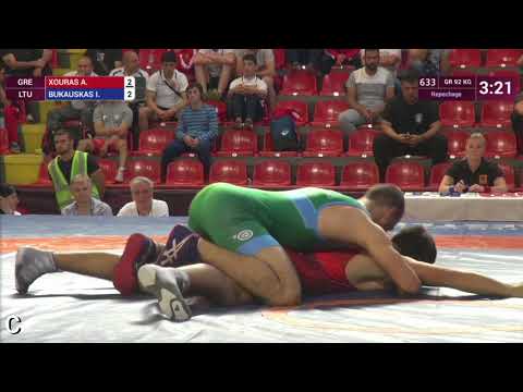 Repechage GR - 92 kg: A. XOURAS (GRE) v. I. BUKAUSKAS (LTU)