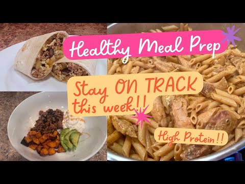 Healthy High Protein Meal Prep | Breakfast + 2 Easy Lunch Ideas for the Week