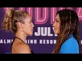 SENIESA ESTRADA VS LEONELA YUDICA • Final press conference and heated face off