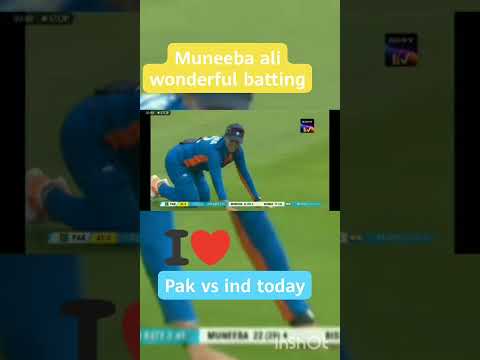 muneeba ali best batting pak vs ind