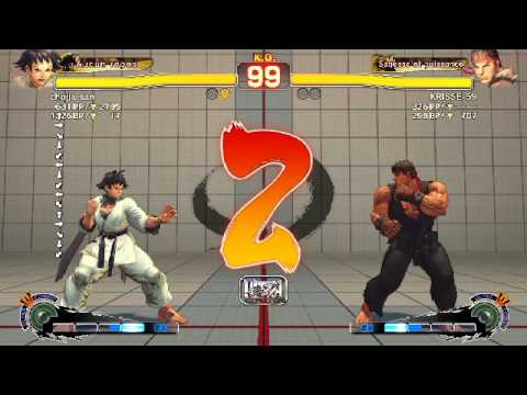 USFIV - Ranked PSN - chojja-san (Makoto) vs KRISSE-59 (Ryu)