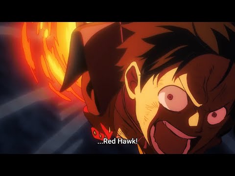 Luffy vs Kaido red hawk