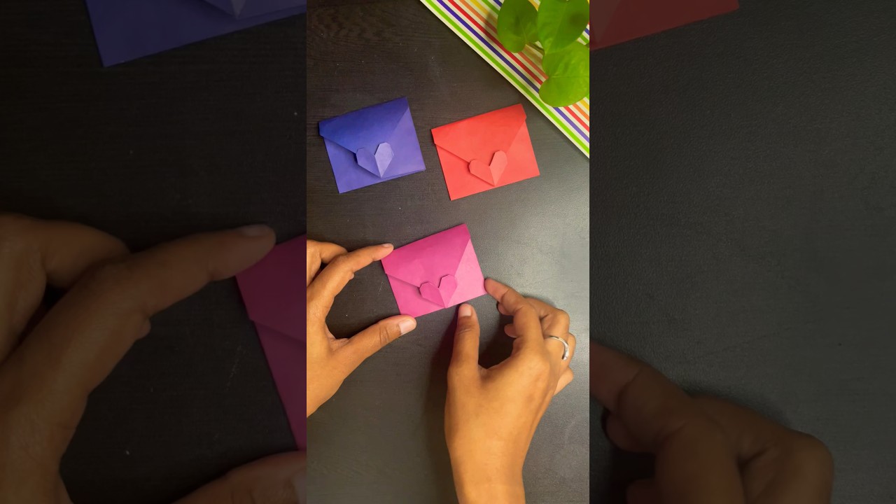 Beautiful Origami Heart Envelope For Valentine’s Day 💌 | Art beats