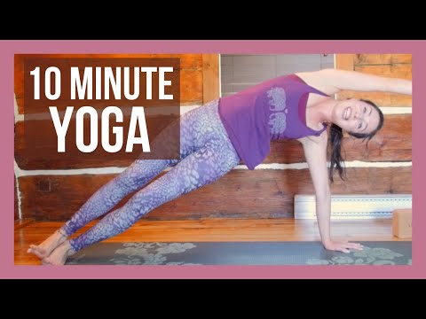10 min Morning Yoga for Strength - FULL BODY Yoga Workout NO PROPS