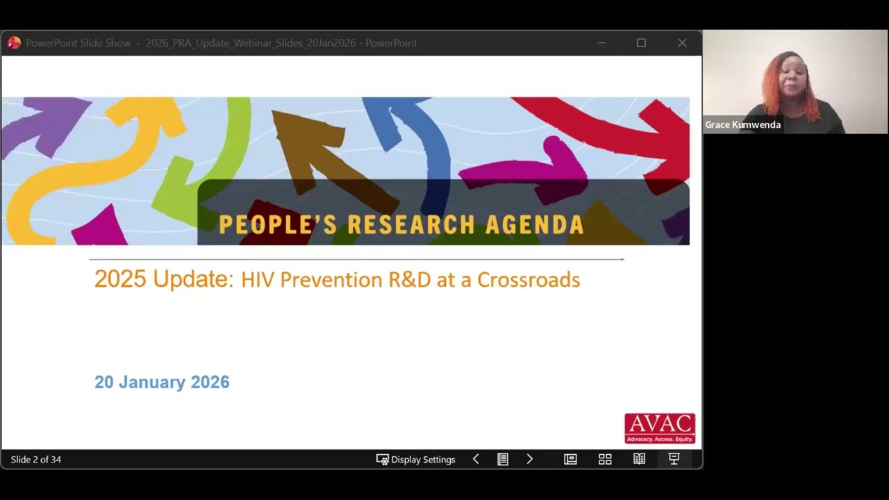 The Future of HIV Prevention: A People’s Research Agenda for Speed, Scale and Equity