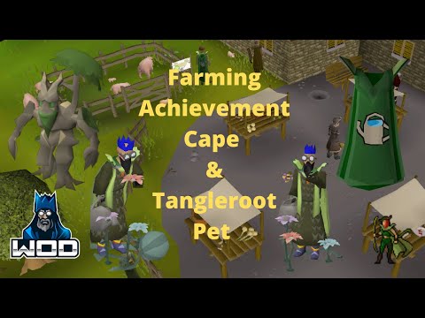 OSRS Tangleroot Pet and Farming Achievement Cape