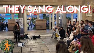 Street Musician in London Blows Crowd Away