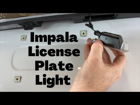 2014 - 2020 Chevy Impala License Plate Light - How To Remove Replace Change Bulb Replacement