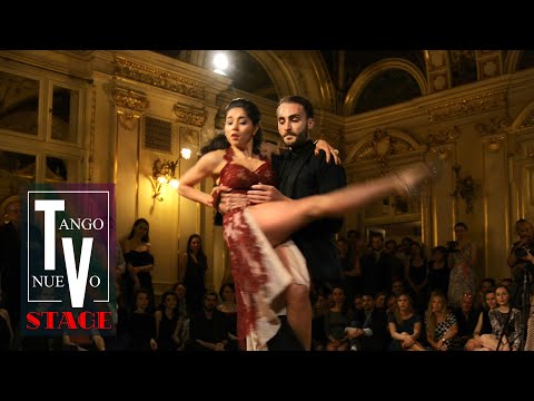  Lorena Tarantino  and  Gianpiero Galdi  are  dancing  to  the  tango  "  Negracha  "  by  Osvaldo Pugliese  at  Krakus Aires Tango Festival  in  2019