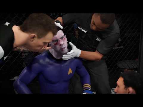 Bad Santa vs. Spock (EA Sports UFC 2) - CPU vs. CPU - Crazy UFC 👊🤪