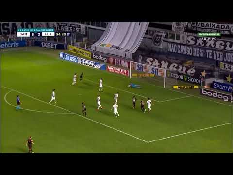Terceiro Gol do Gabigol Hoje - Santos 0x3 Flamengo - Gols do Flamengo Hoje