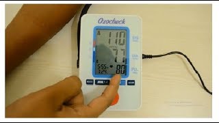 Use digital BP apparatus to measure BP at home