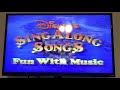 Closing To Disney S Sing Along Songs Fun With Music 1989 VHS