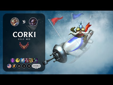 Corki Mid vs Orianna - NA Grandmaster Patch 13.1