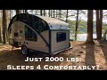 Safari Condo Alto R1723 Teardrop: Bunks & Bathroom in Easy Towing Small Camper Travel Trailer RV