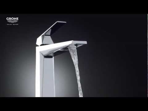 4-Hole Single-Handle Deck Mount Roman Tub Faucet with 1.75 GPM Hand Shower // GROHE STARLIGHT CHROME // YouTube Video