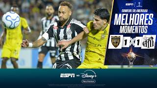 NEYMAR MARCA, MAS SANTOS EMPATA COM O RECOLETA E SE COMPLICA NA SUL-AMERICANA | MELHORES MOMENTOS