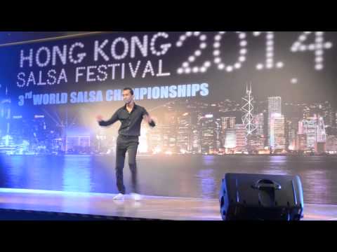 HKSF 2014 - men's salsa solo- 3rd World Salsa championship finals - Arun Srinivasan