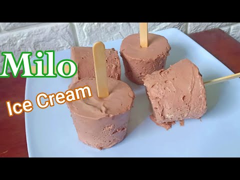 MILO ICE CREAM DIY l HOMEMADE ICE CREAM RECIPE l MILO CHOCOLATE ICE