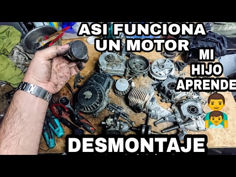 CÓMO Funciona un MOTOR? DESMONTAR por completo🛠️👨‍👦Enseño a mi Hijo todas las partes