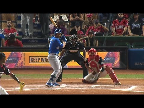 Francisco Mejia's Base Loaded Home Run, Licey Drives in 5 Runs vs. the Lions