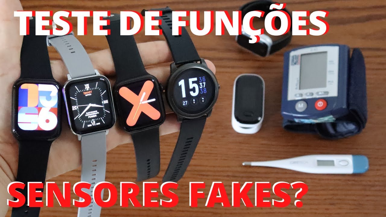 SENSORES FAKES OU REAIS!? COMPAREI VÁRIOS SMARTWATCHES DA CHINA COM APARELHOS ESPECÍFICOS DE SAÚDE
