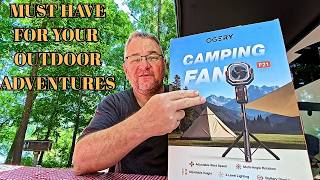 Ogery Battery Powered Oscillating Fan Light Combo This Is A Must Have For Camping And Outdoors
