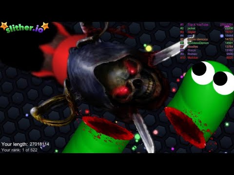 Slither.io A.I. Angel Of Death Vs Giant  Pro Snakes - Epic Skin Slitherio Vip Gameplay -World Record