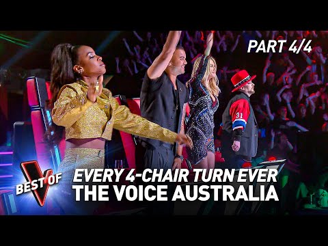Every 4-CHAIR TURN Blind Audition on The Voice Australia | Part 4/4