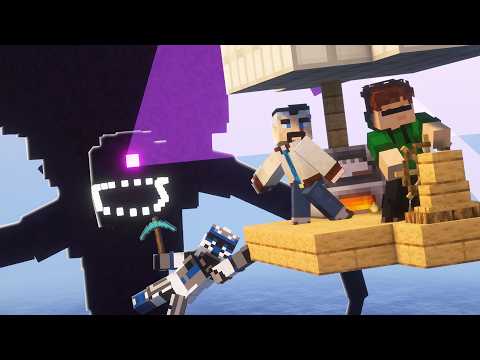 3 Idiots on an AIRSHIP Vs The Wither Storm!