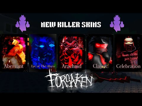 Server Wiping With EVERY NEW KILLER SKIN IN THE CHRISTMAS AND NEW YEAR'S UPDATE (Forsaken)