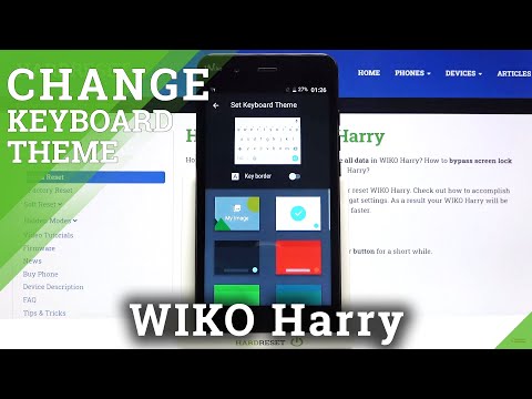 How to Change Different Theme of Keyboard in Wiko Harry – Apply Colorful Keyboard