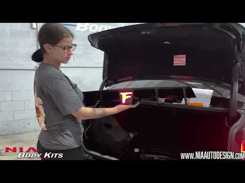 How to Install: NIA Body Kits Lexus GSF 2016-20 NIA Rear Diffuser 4th brake light