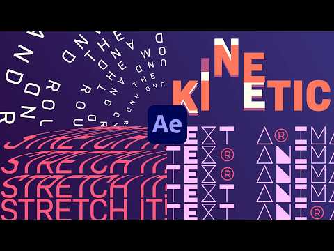 4 Unique Kinetic Text Animations in After Effects | Tutorial
