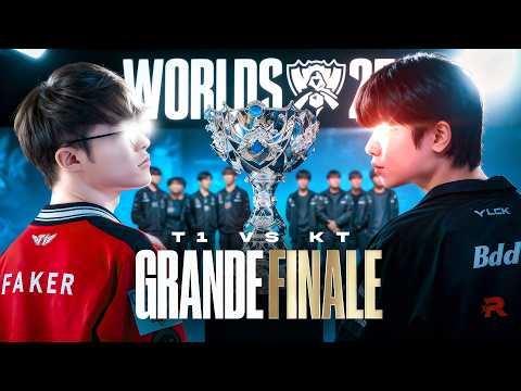 T1 vs KT🔥LA FINALE LA PLUS HISTORIQUE DE L' ESPORT ! (3x WIN WORLDS DE SUITE?)