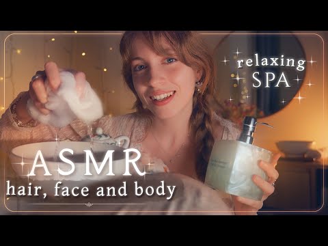 ASMR SPA for SLEEP 🌿 Scalp, Facial & Full Body Massage ✨ 1h of Deep Relaxation (✓SUB)