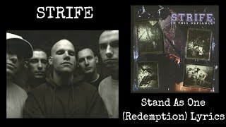 Strife (USA) : Stand As One (Redemption) Lyrics