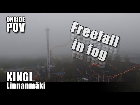 Kingi on-ride POV in fog - Linnanmäki
