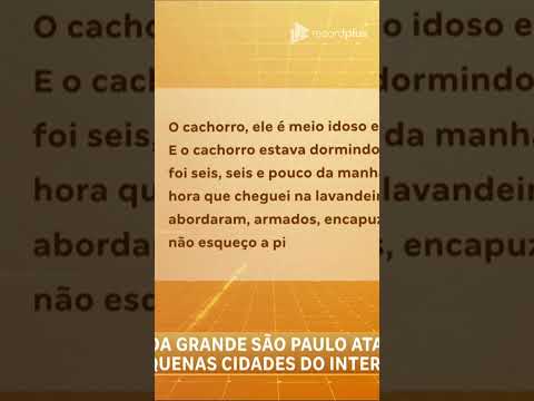 Criminosos rendem ex-vice-prefeito durante assalto a casa em Tupi Paulista #recordplus #falabrasil