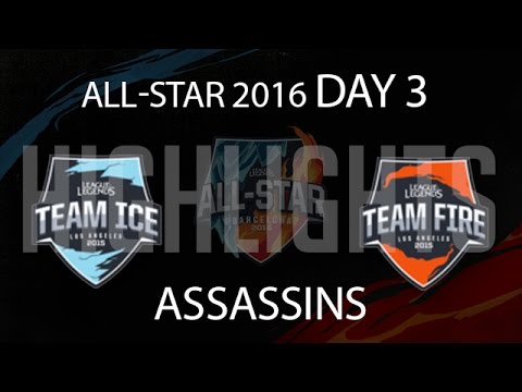 Assassins Mode Highlights - LoL All-star 2016 Day 3 - ICE vs FIRE