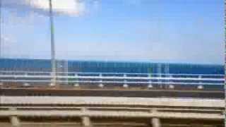 preview picture of video '大鳴門橋　車窓　Onaruto Bridge'