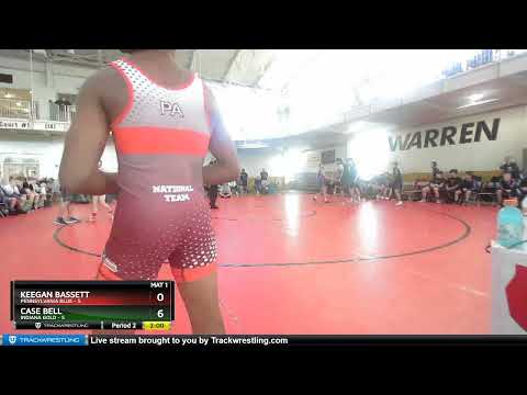 87 Lbs Round 1 (8 Team) - Keegan Bassett, Pennsylvania Blue Vs Case Bell, Indiana Gold 9a5c
