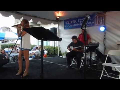 Athena Andreadis sings her third song at the 2016 San Juan Capistrano Greek Festival