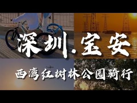深圳親子騎行，寶安西灣紅樹林公園10km騎行看無敵海景浪漫落日。#深圳騎行 #創作靈感 #秋冬生活圖鑑 #深圳親子騎行 #西灣紅樹林公園