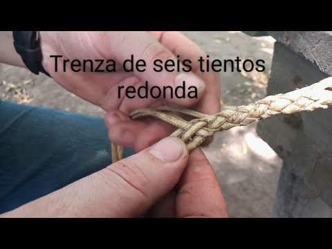 Round six-strand braid.