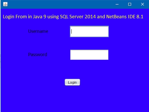 How to Create Login Form in Java using NetBeans and SQL Server? [With Source Code] Video