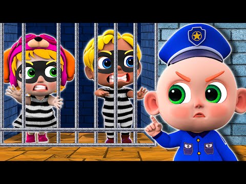 Baby Police Officer Chase Thief | Police Song + More Nursery Rhymes & Kids Songs | Pupu & Popo