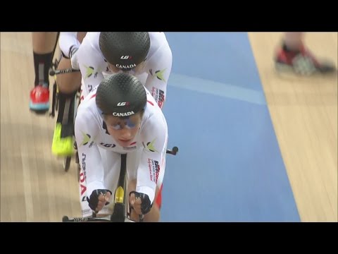 Women's Team Pursuit Final - Track Cycling World Cup - Hong Kong, China