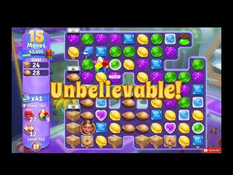 Wonka's World of Candy Level 522 NO BOOSTERS - A S GAMING ✔